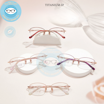 Gọng kính kim loại mã 6174